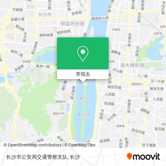 长沙市公安局交通警察支队地图
