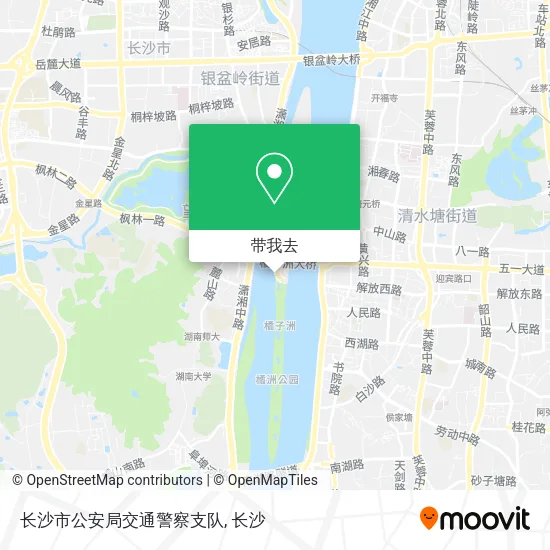 长沙市公安局交通警察支队地图