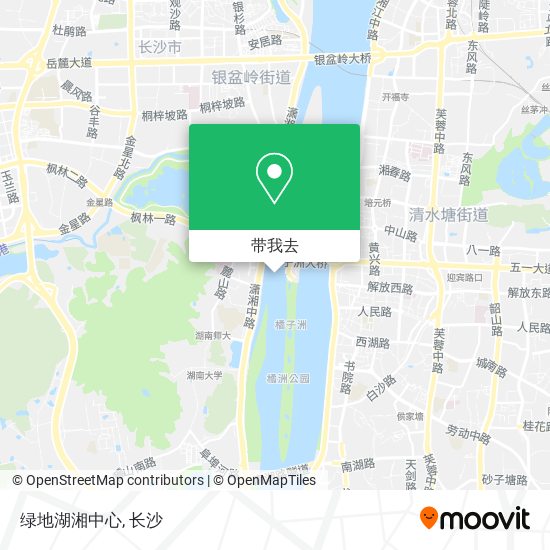 绿地湖湘中心地图