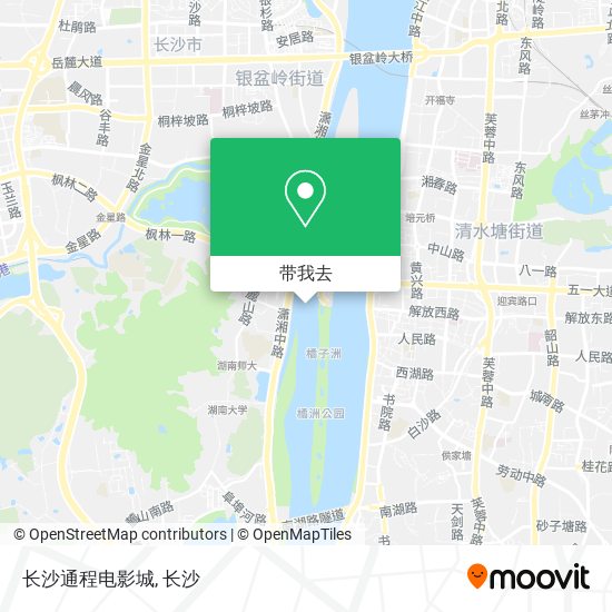 长沙通程电影城地图
