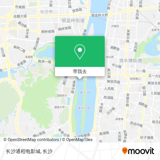长沙通程电影城地图