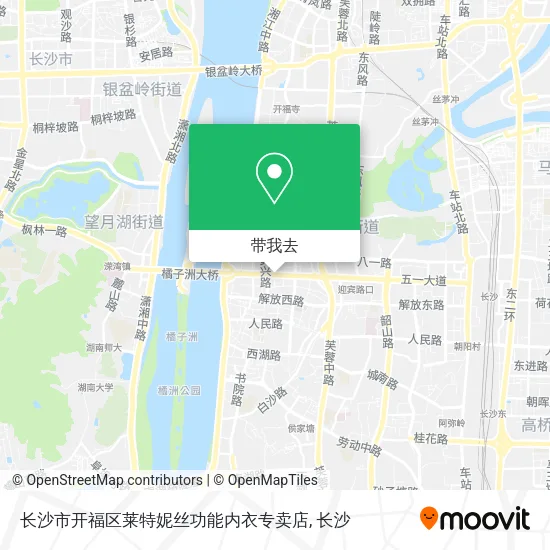 长沙市开福区莱特妮丝功能内衣专卖店地图