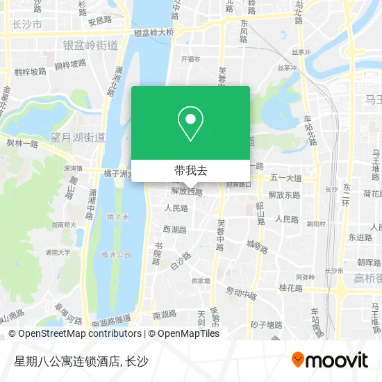 星期八公寓连锁酒店地图