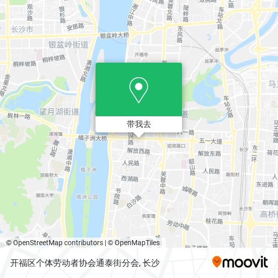 开福区个体劳动者协会通泰街分会地图