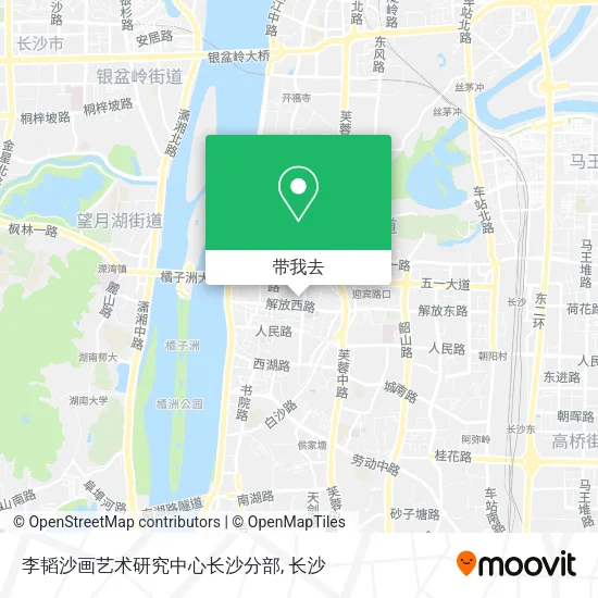 李韬沙画艺术研究中心长沙分部地图