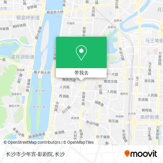 长沙市少年宫-影剧院地图