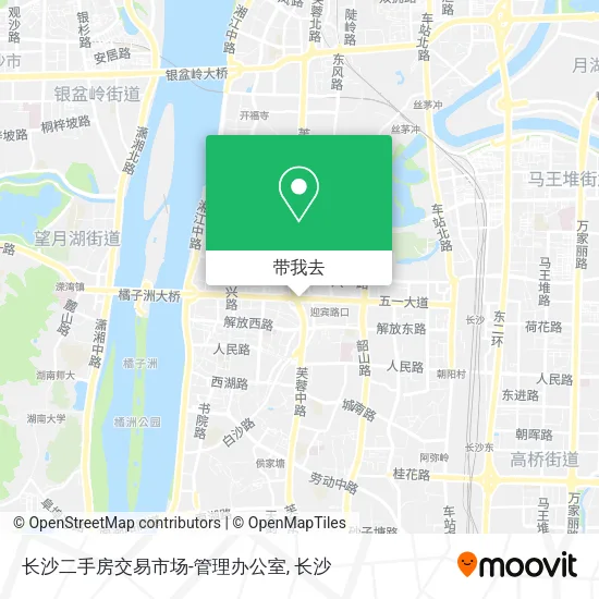 长沙二手房交易市场-管理办公室地图