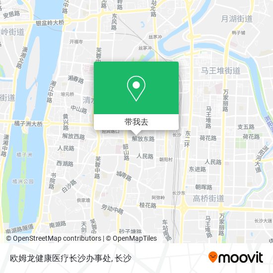 欧姆龙健康医疗长沙办事处地图