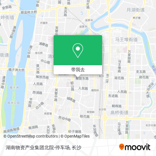 湖南物资产业集团北院-停车场地图