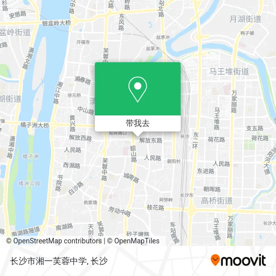 长沙市湘一芙蓉中学地图