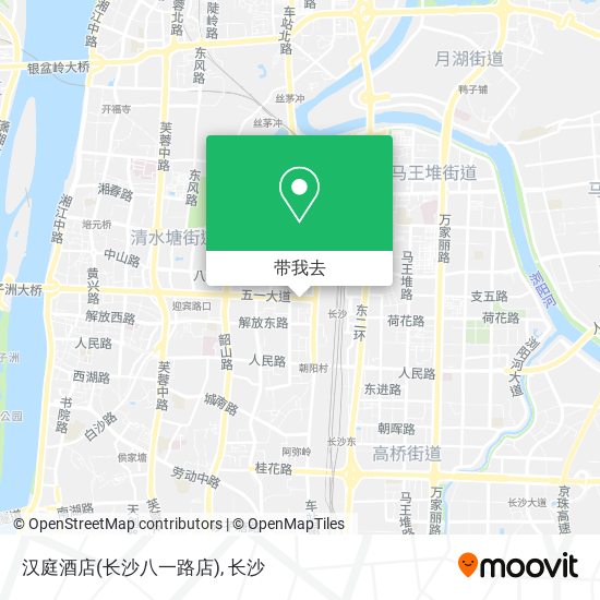 汉庭酒店(长沙八一路店)地图