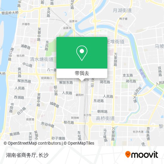 湖南省商务厅地图