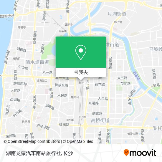 湖南龙骧汽车南站旅行社地图