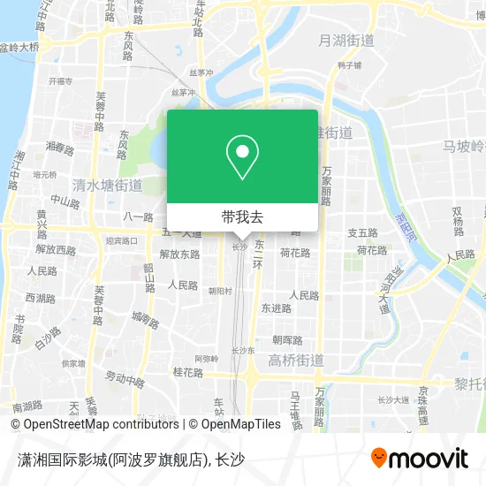 潇湘国际影城(阿波罗旗舰店)地图