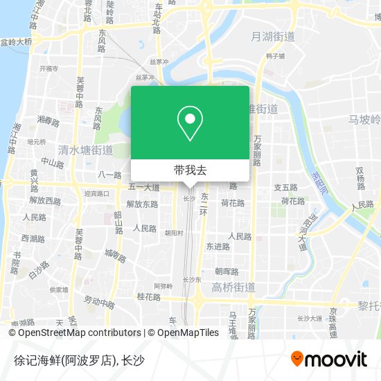 徐记海鲜(阿波罗店)地图