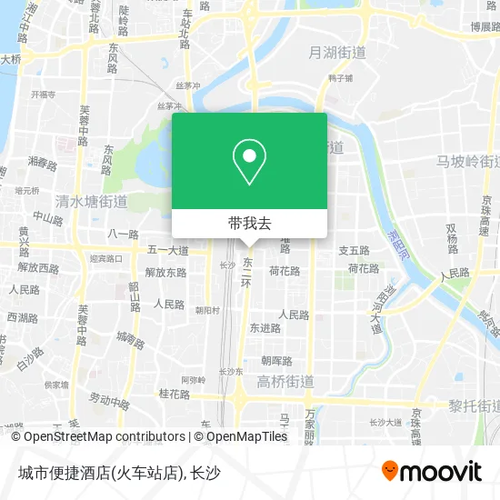 城市便捷酒店(火车站店)地图