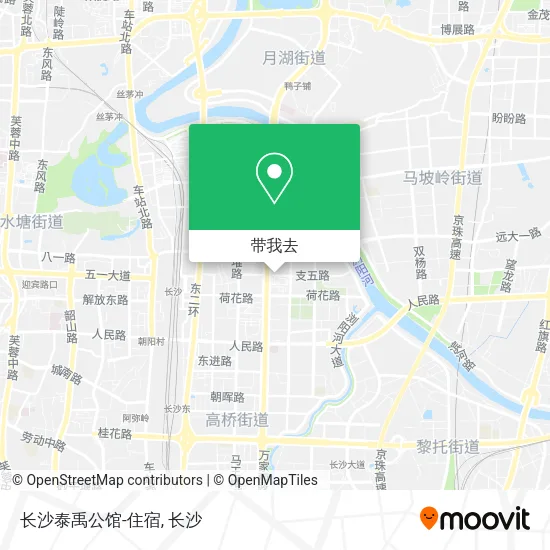 长沙泰禹公馆-住宿地图
