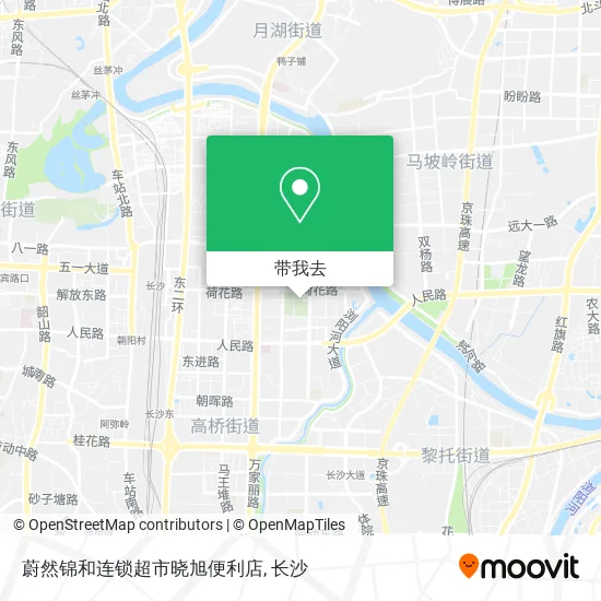 蔚然锦和连锁超市晓旭便利店地图