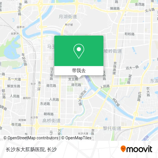 长沙东大肛肠医院地图