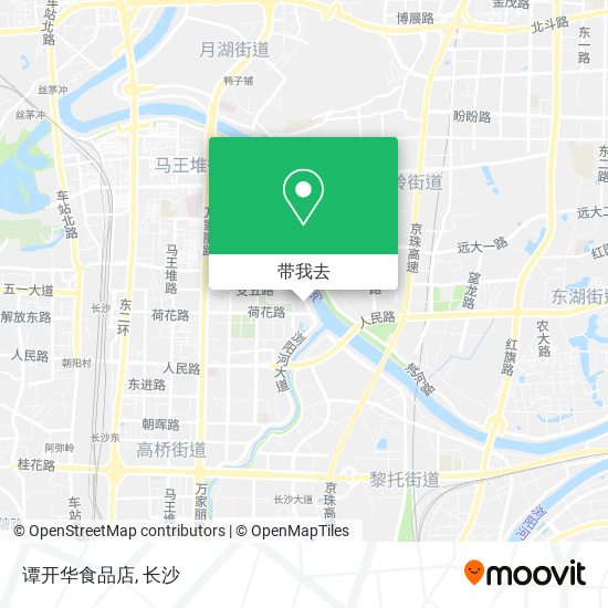 谭开华食品店地图