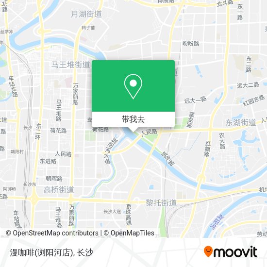 漫咖啡(浏阳河店)地图