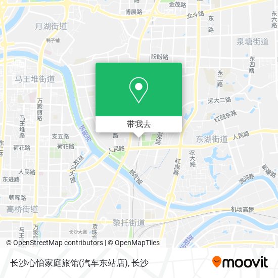 长沙心怡家庭旅馆(汽车东站店)地图