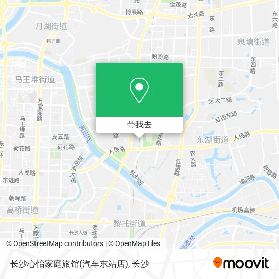 长沙心怡家庭旅馆(汽车东站店)地图