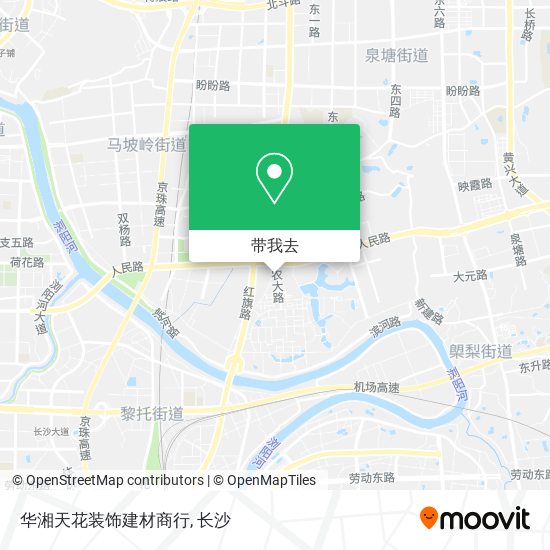 华湘天花装饰建材商行地图