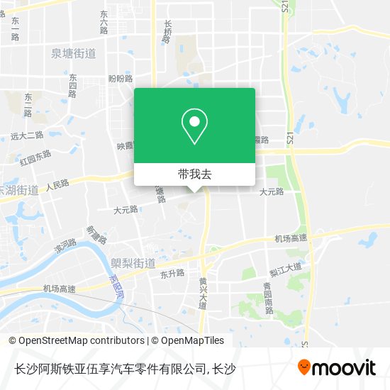 长沙阿斯铁亚伍享汽车零件有限公司地图