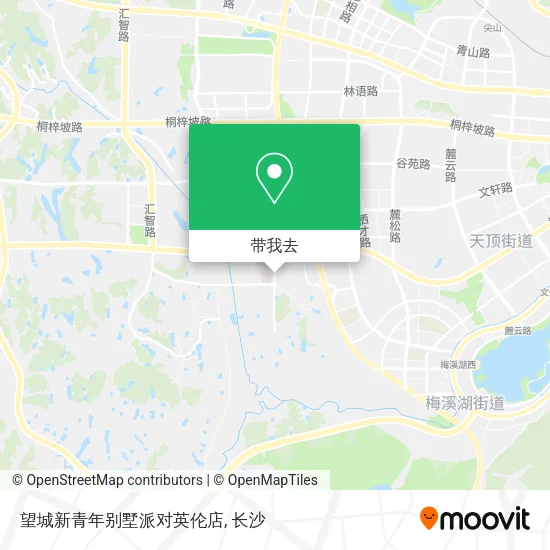 望城新青年别墅派对英伦店地图