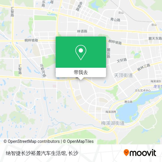 纳智捷长沙裕麓汽车生活馆地图