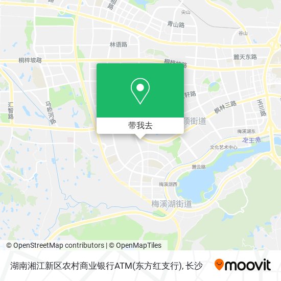 湖南湘江新区农村商业银行ATM(东方红支行)地图