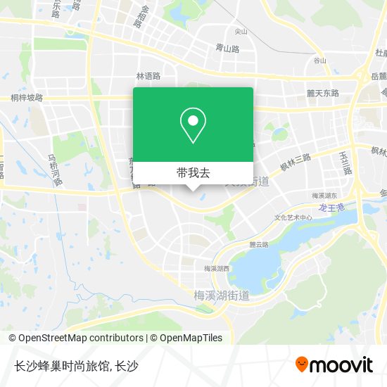 长沙蜂巢时尚旅馆地图