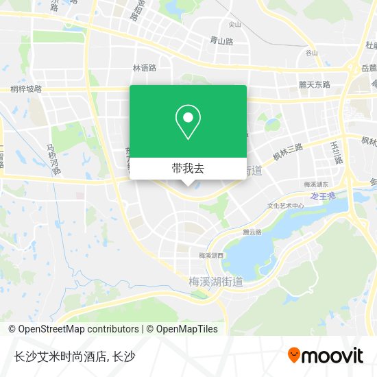 长沙艾米时尚酒店地图