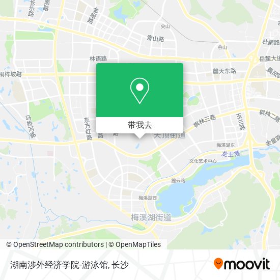 湖南涉外经济学院-游泳馆地图