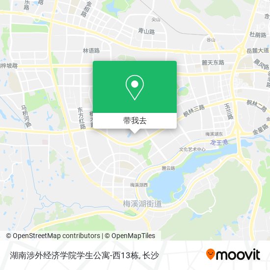 湖南涉外经济学院学生公寓-西13栋地图
