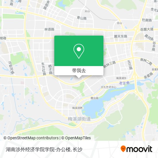 湖南涉外经济学院学院-办公楼地图