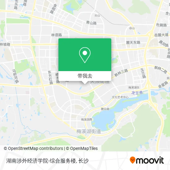 湖南涉外经济学院-综合服务楼地图