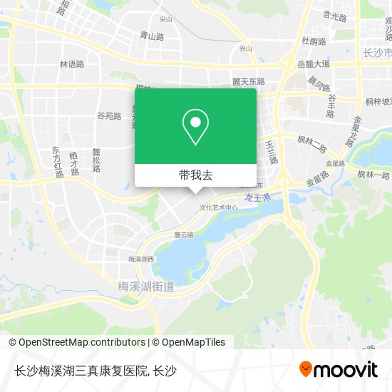 长沙梅溪湖三真康复医院地图