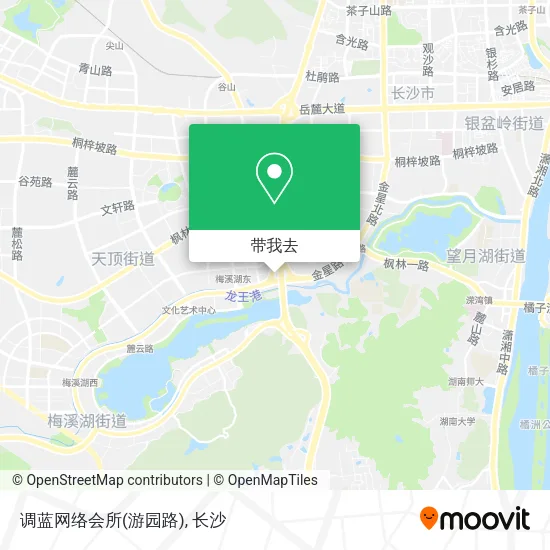 调蓝网络会所(游园路)地图