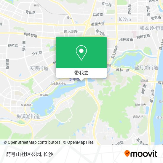 箭弓山社区公园地图