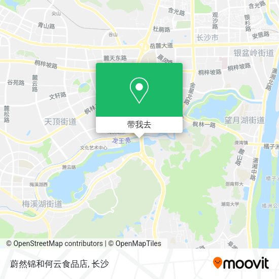 蔚然锦和何云食品店地图