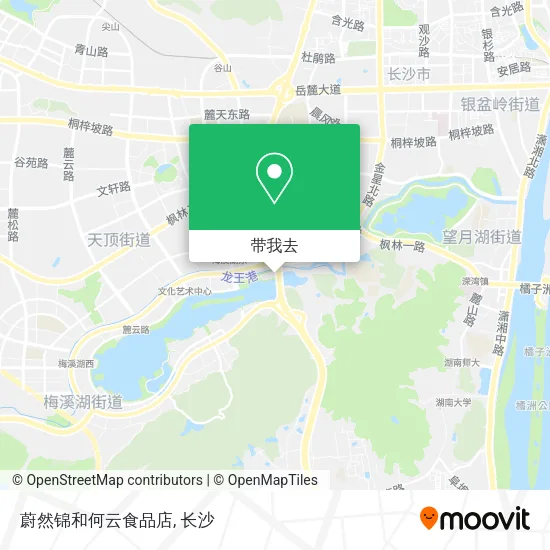 蔚然锦和何云食品店地图