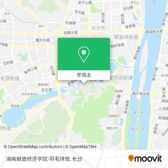 湖南财政经济学院-羽毛球馆地图
