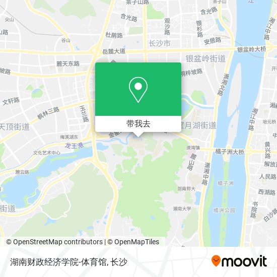 湖南财政经济学院-体育馆地图