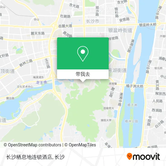 长沙栖息地连锁酒店地图
