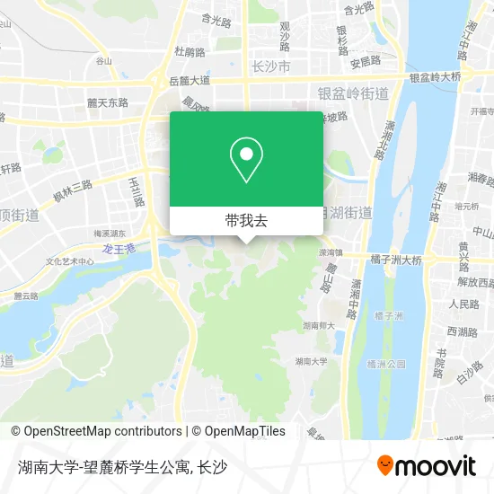 湖南大学-望麓桥学生公寓地图