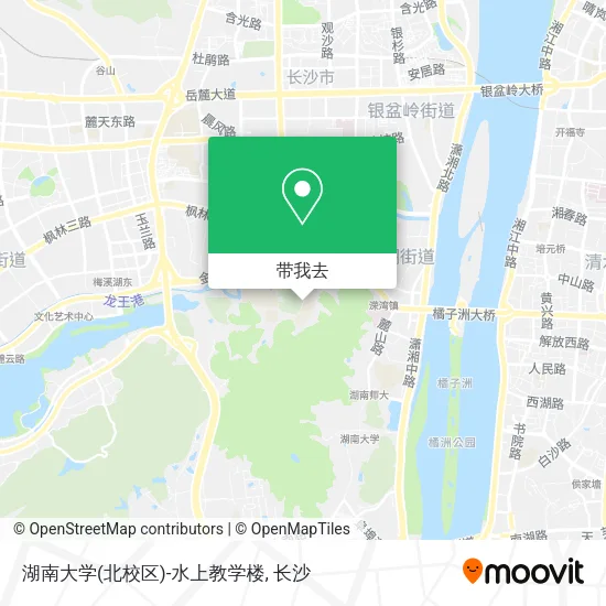湖南大学(北校区)-水上教学楼地图