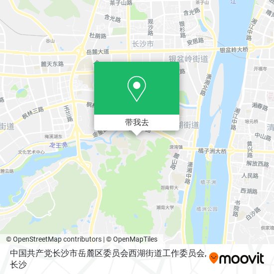 中国共产党长沙市岳麓区委员会西湖街道工作委员会地图