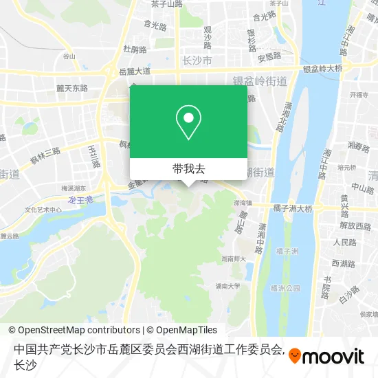 中国共产党长沙市岳麓区委员会西湖街道工作委员会地图